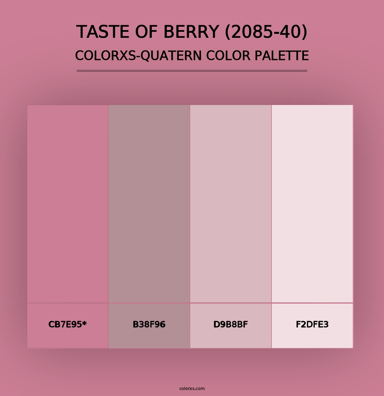 Taste of Berry (2085-40) - Colorxs Quad Palette