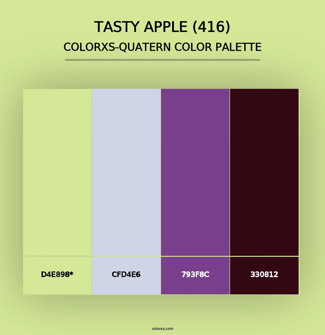 Tasty Apple (416) - Colorxs Quad Palette