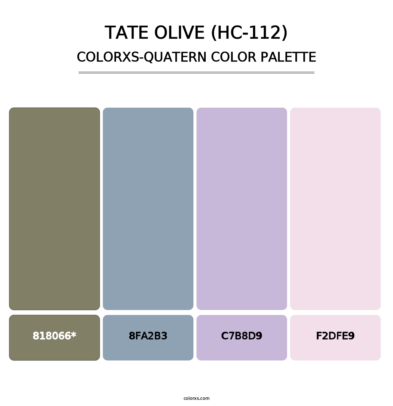 Tate Olive (HC-112) - Colorxs Quad Palette