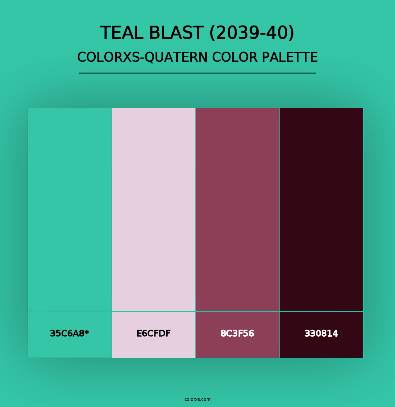 Teal Blast (2039-40) - Colorxs Quad Palette