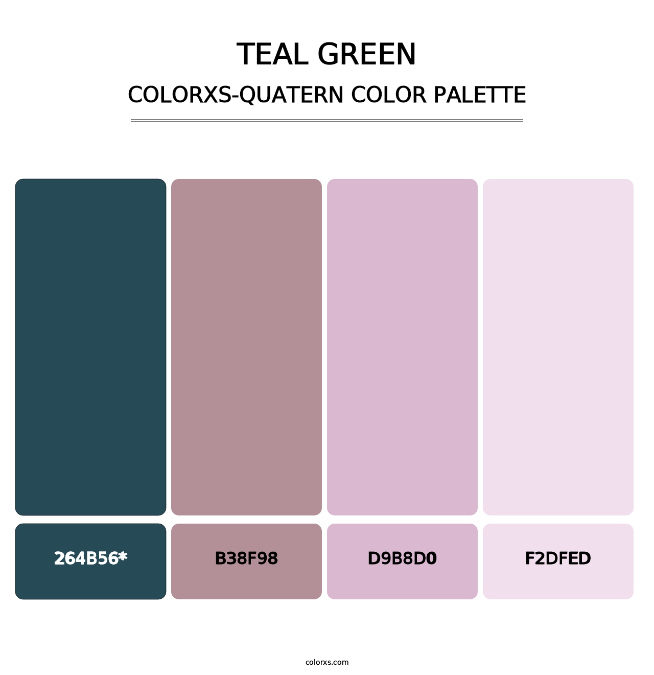 Teal Green - Colorxs Quad Palette