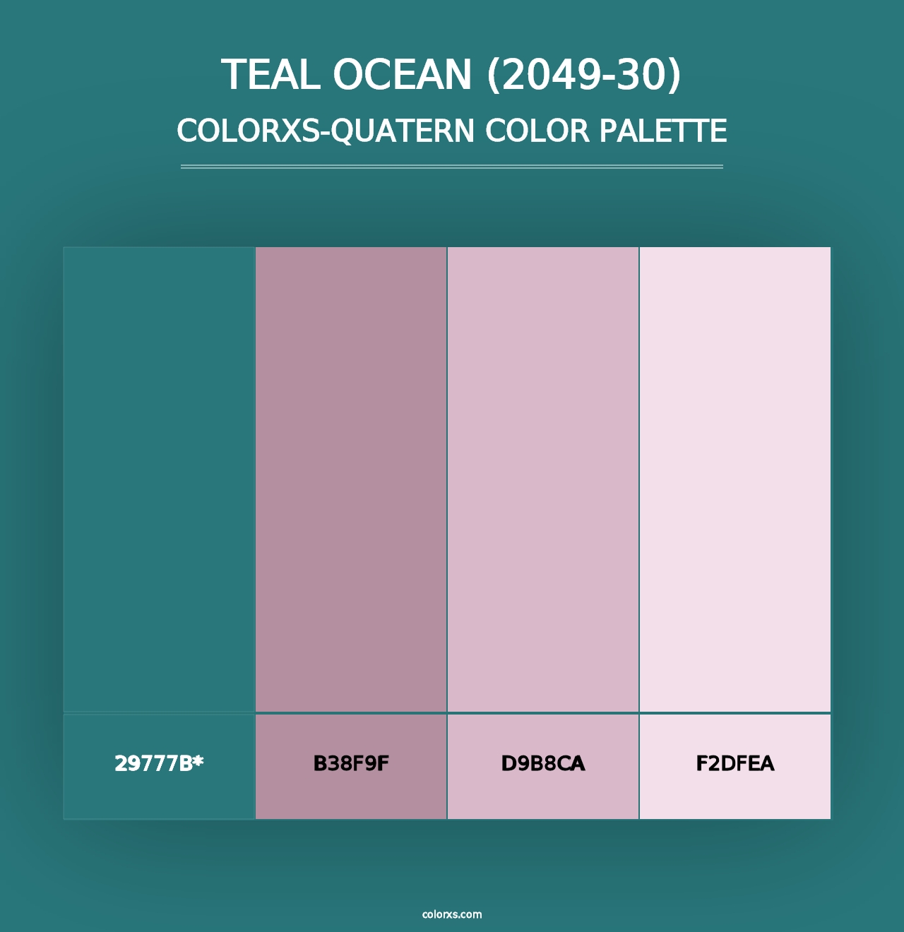 Teal Ocean (2049-30) - Colorxs Quad Palette