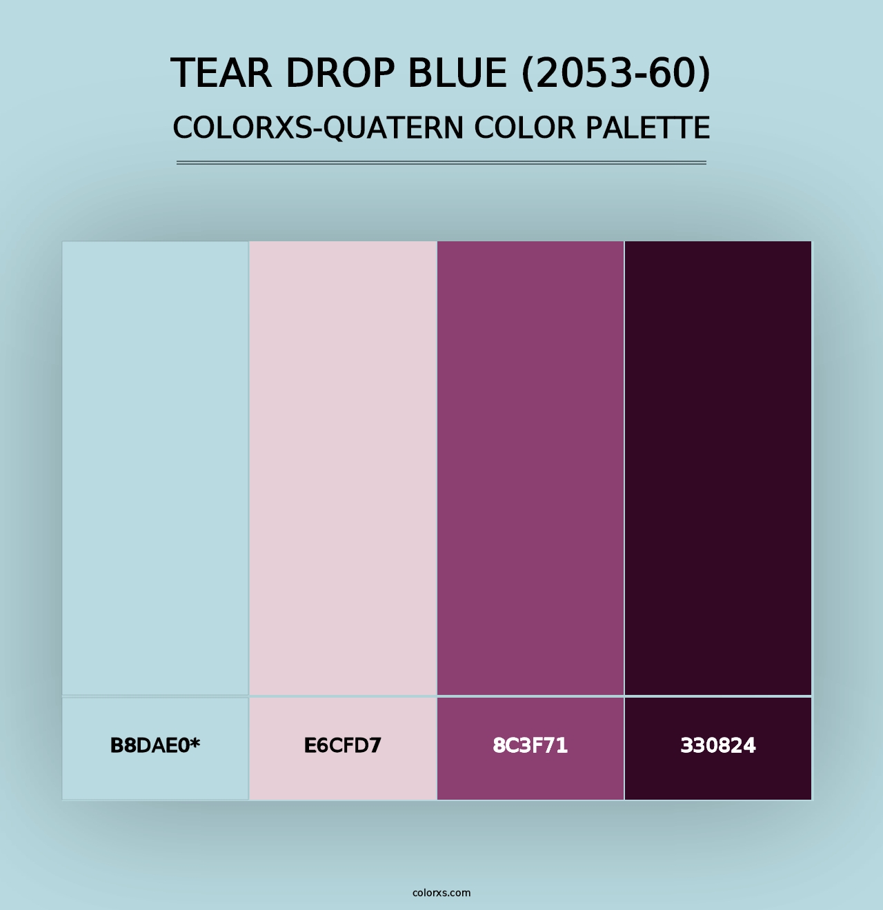 Tear Drop Blue (2053-60) - Colorxs Quad Palette