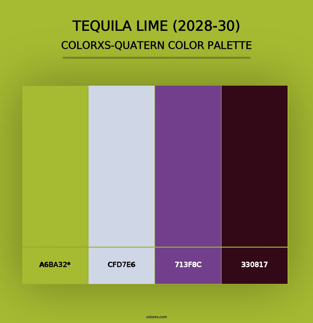 Tequila Lime (2028-30) - Colorxs Quad Palette