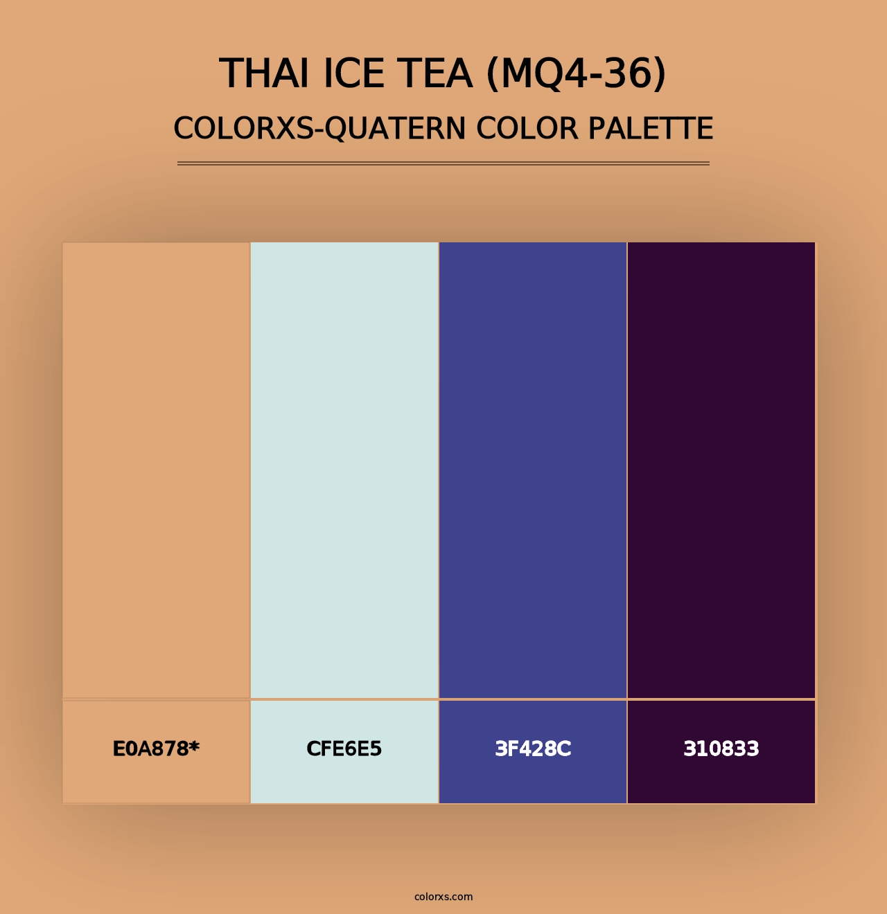 Thai Ice Tea (MQ4-36) - Colorxs Quad Palette