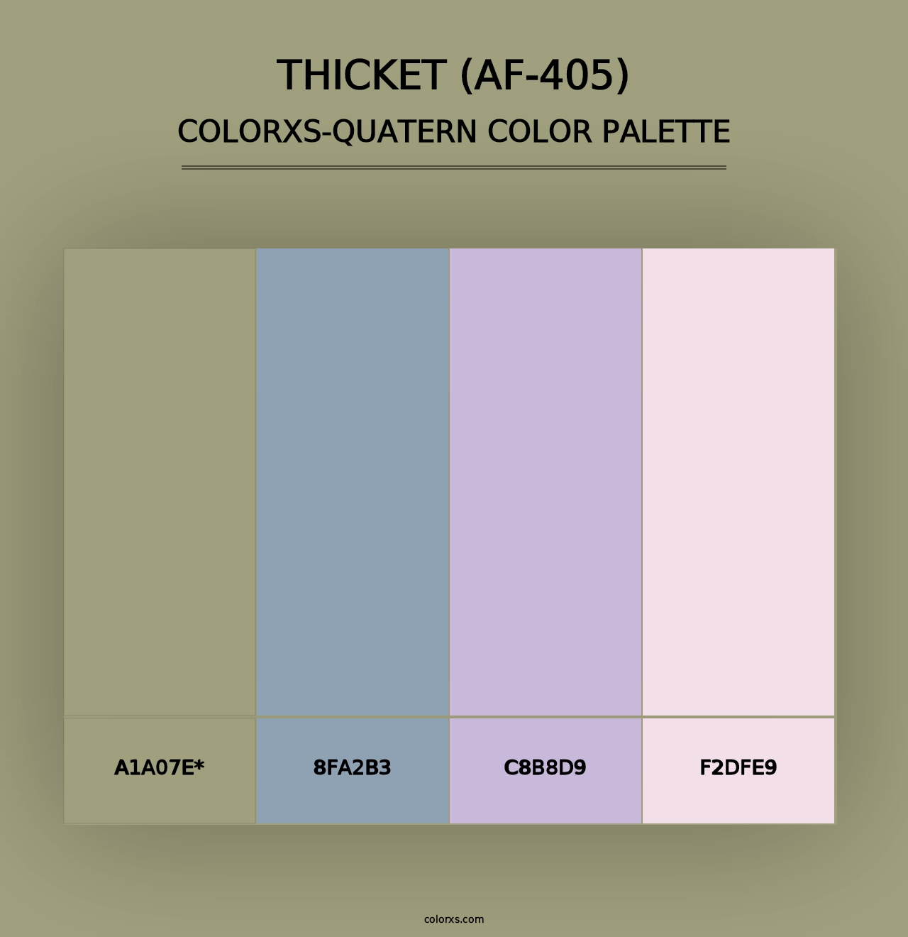 Thicket (AF-405) - Colorxs Quad Palette