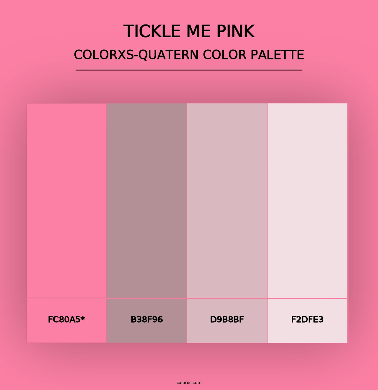 Tickle Me Pink - Colorxs Quad Palette