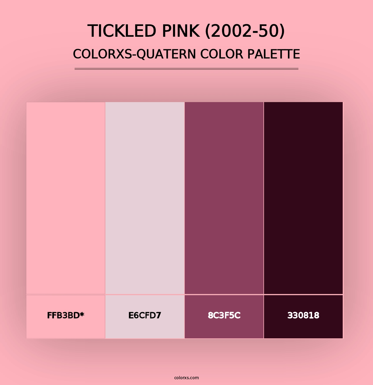 Tickled Pink (2002-50) - Colorxs Quad Palette