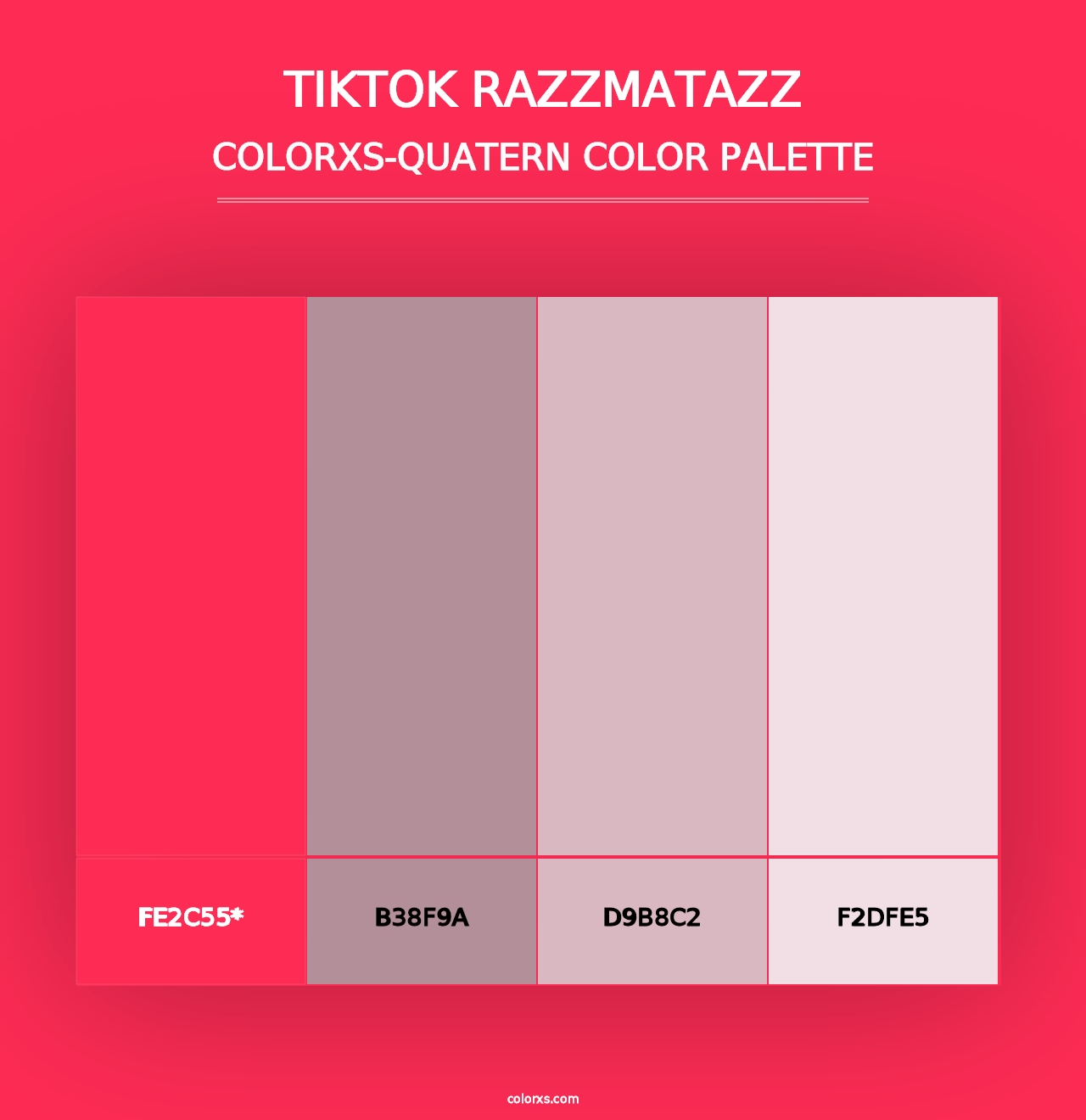 TikTok Razzmatazz - Colorxs Quad Palette