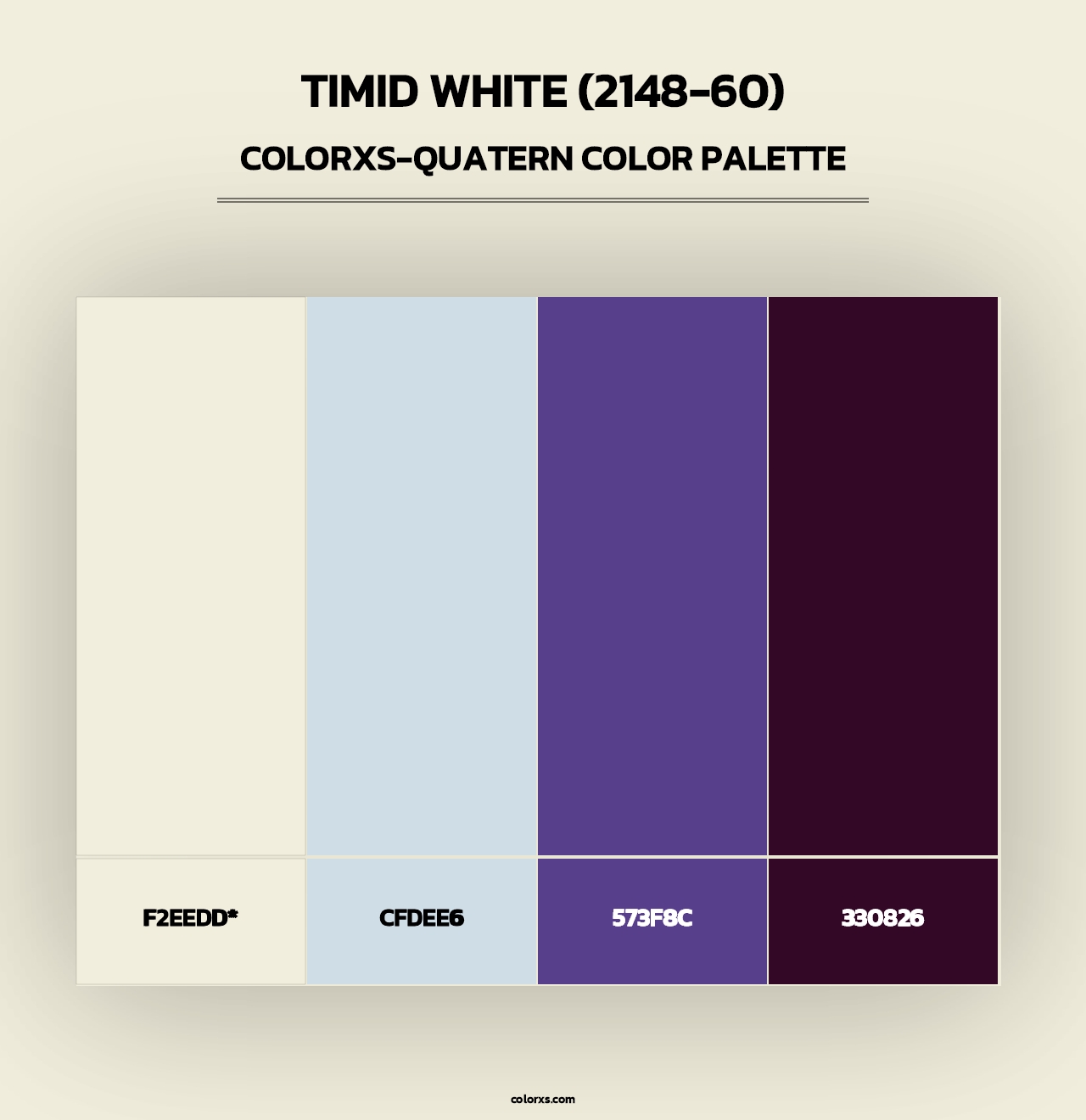 Timid White (2148-60) - Colorxs Quad Palette