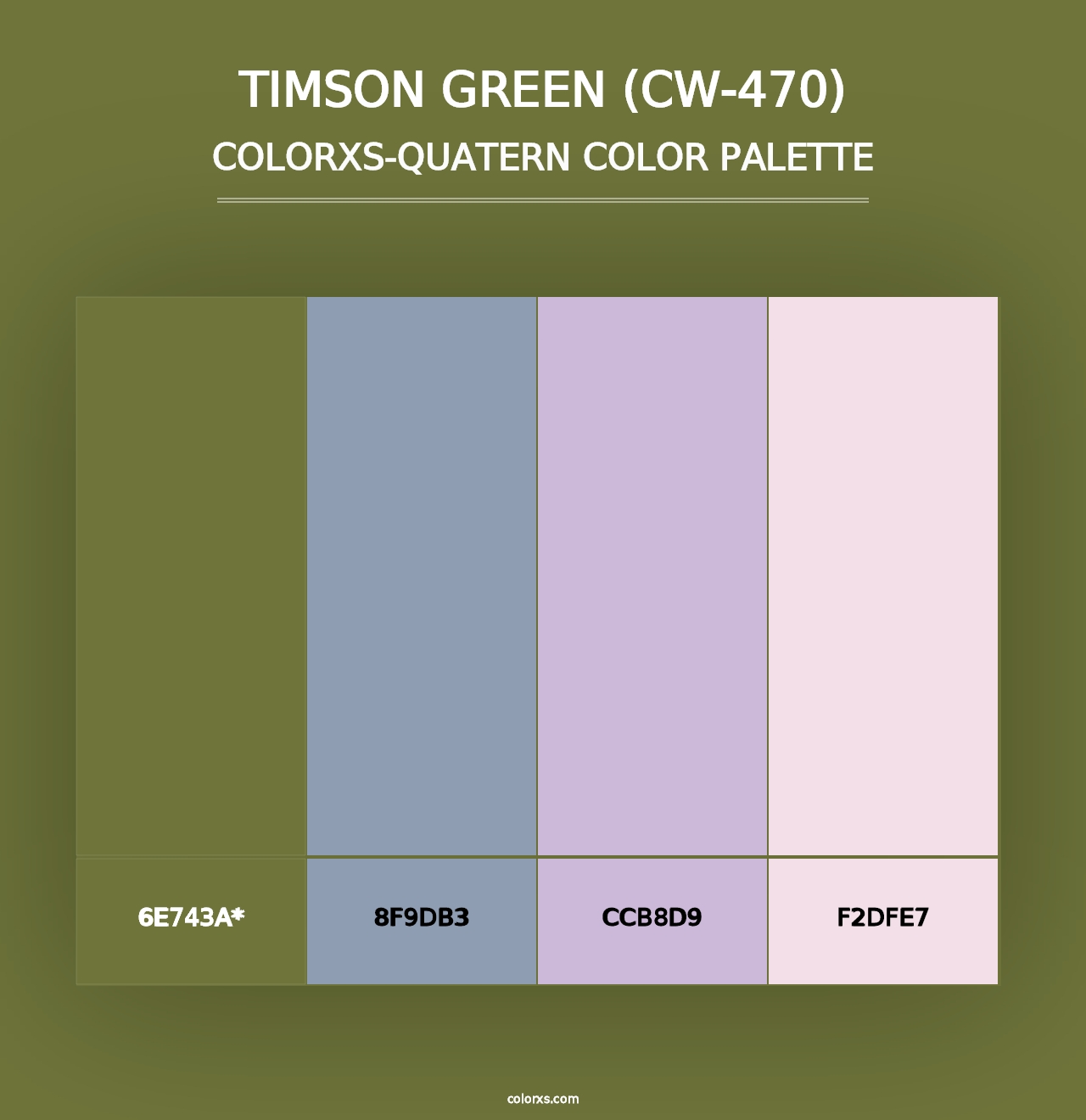 Timson Green (CW-470) - Colorxs Quad Palette