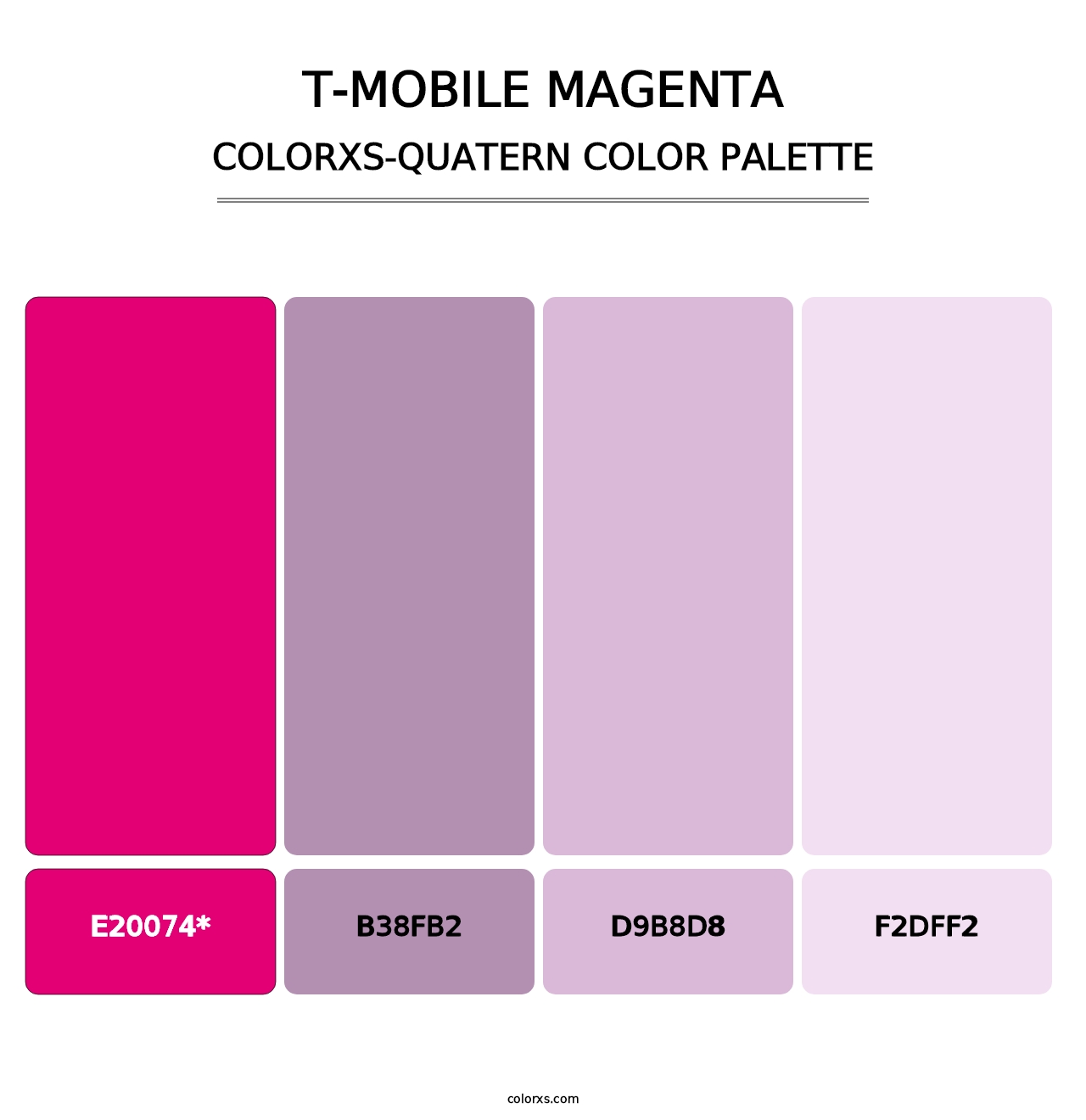 T‑Mobile Magenta - Colorxs Quad Palette