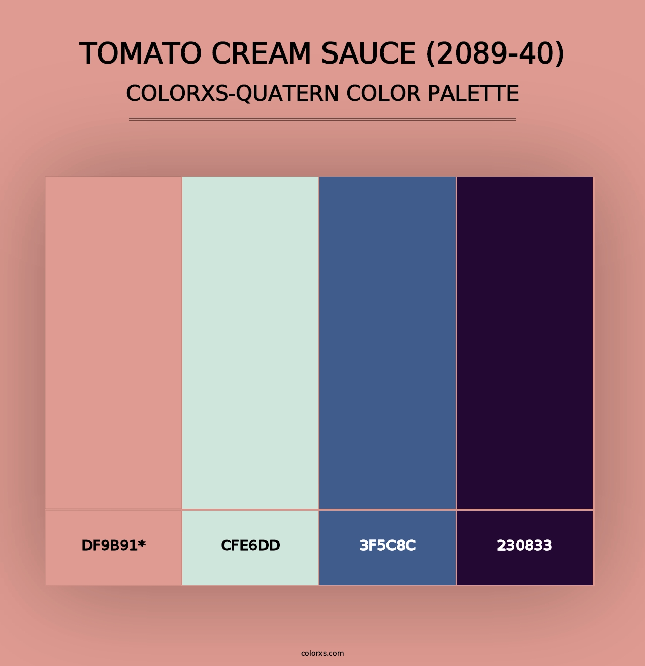 Tomato Cream Sauce (2089-40) - Colorxs Quad Palette