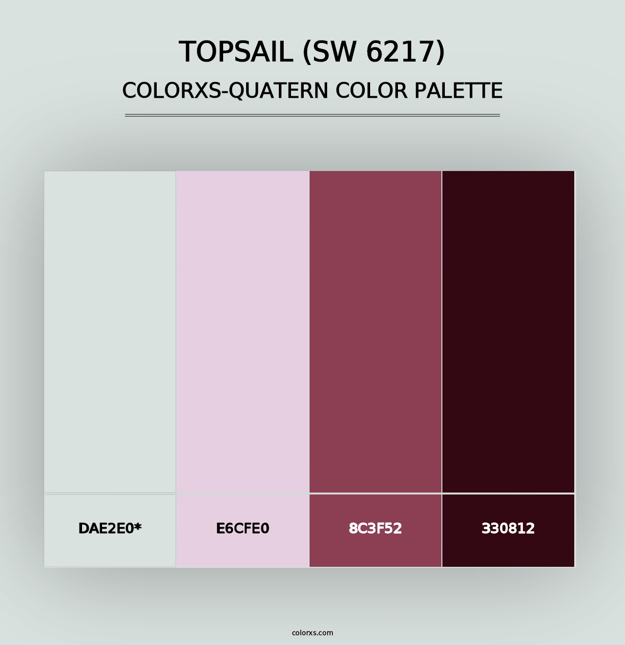 Topsail (SW 6217) - Colorxs Quad Palette