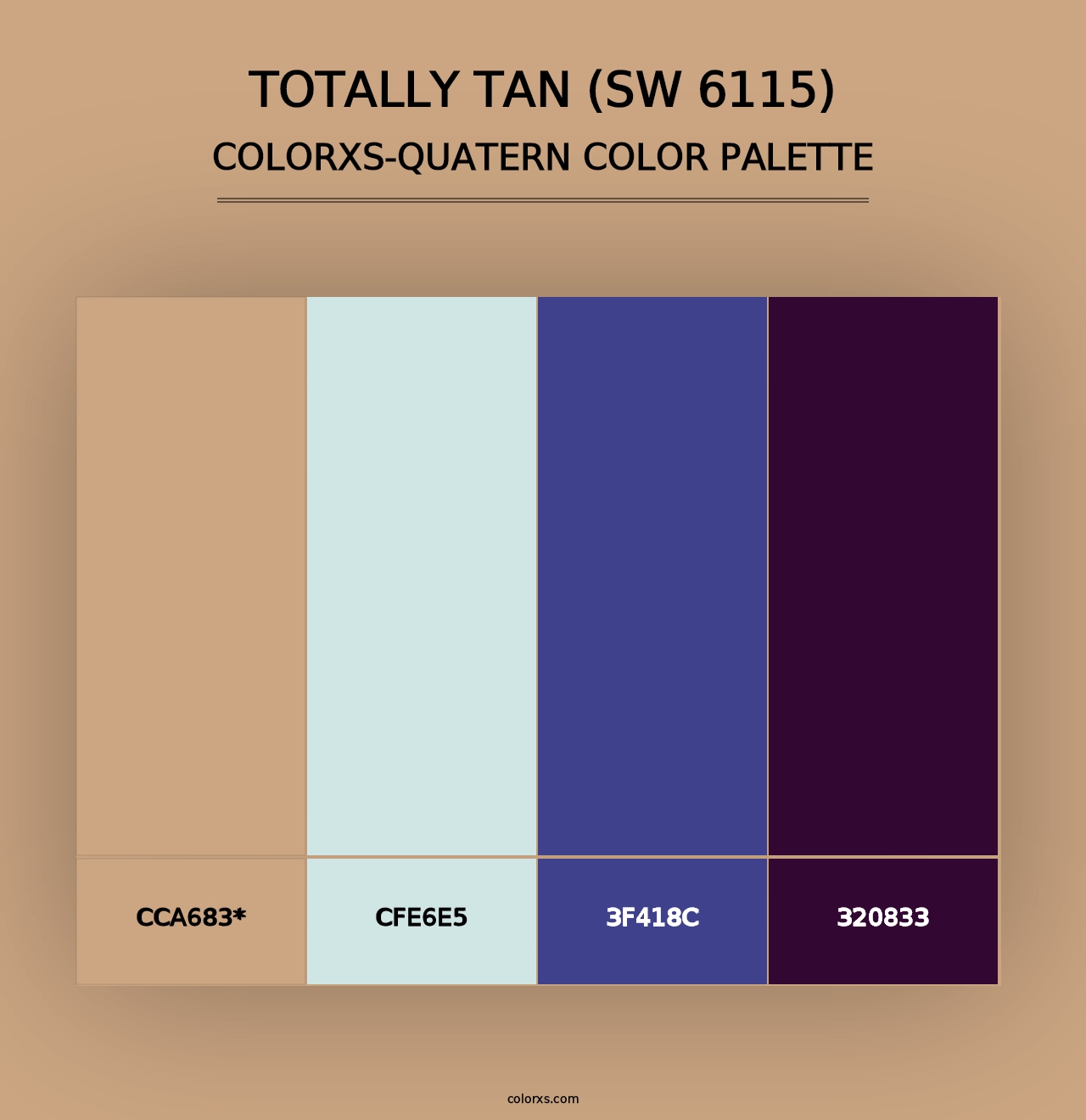 Totally Tan (SW 6115) - Colorxs Quad Palette