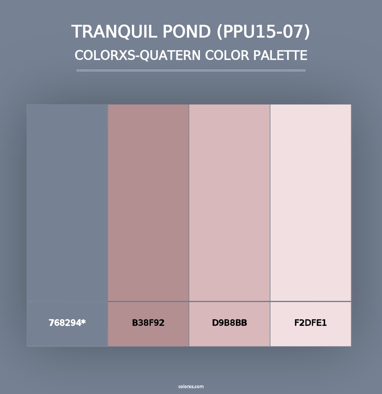 Tranquil Pond (PPU15-07) - Colorxs Quad Palette