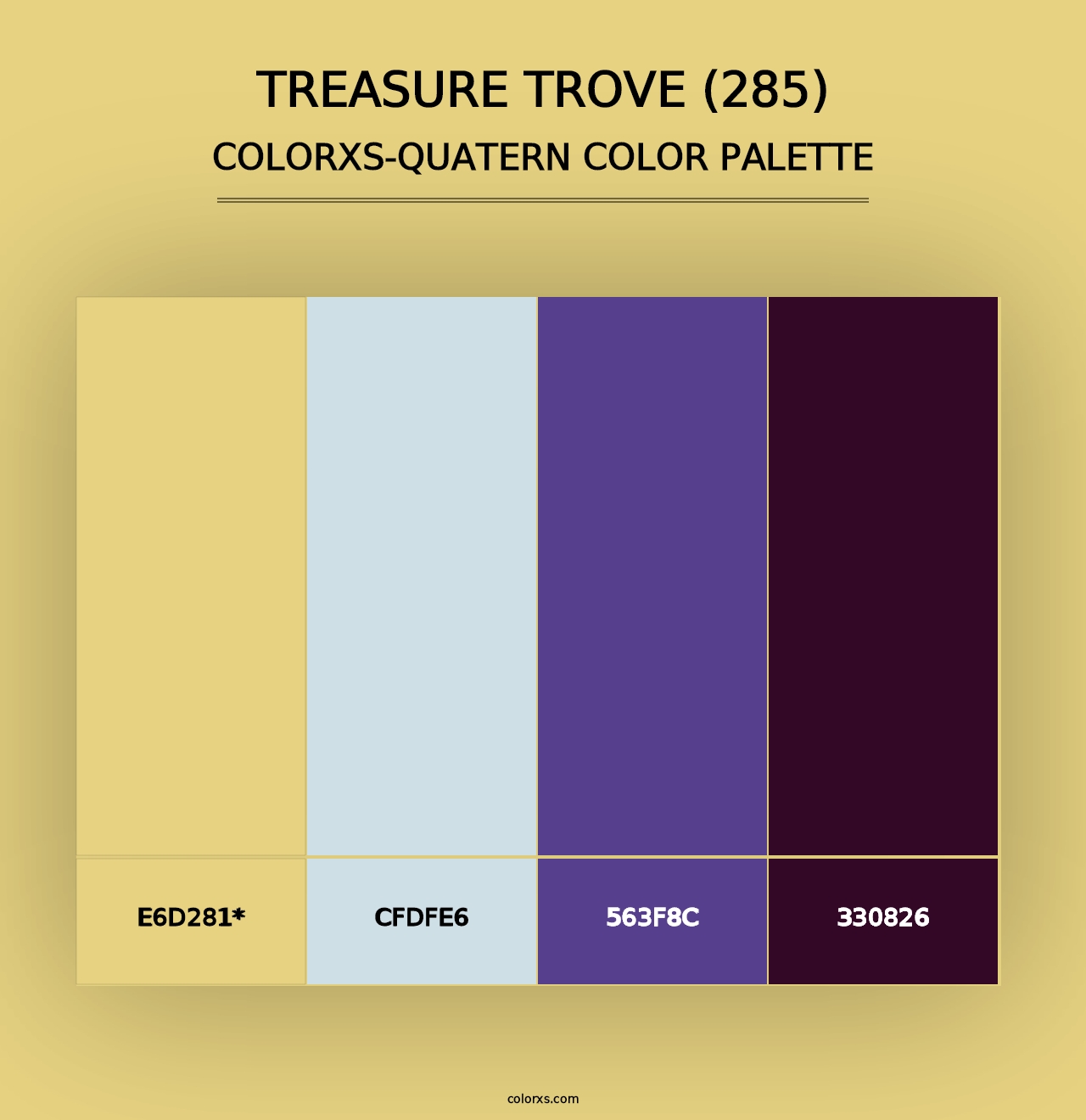 Treasure Trove (285) - Colorxs Quad Palette