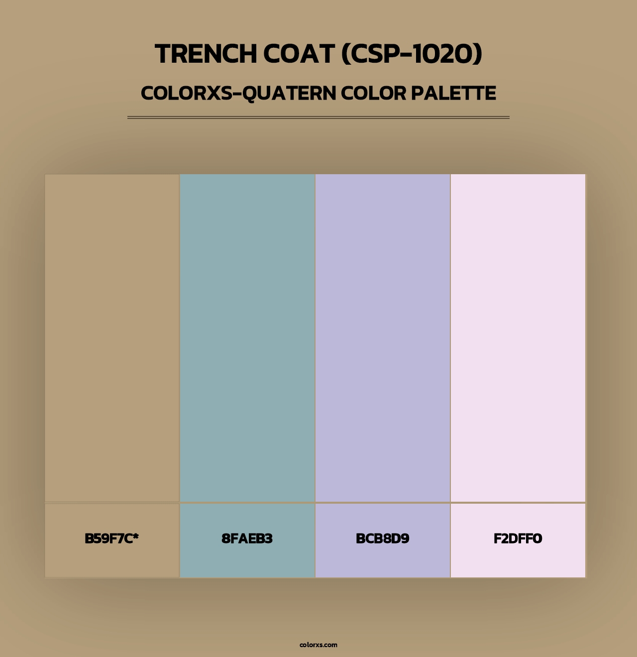 Trench Coat (CSP-1020) - Colorxs Quad Palette