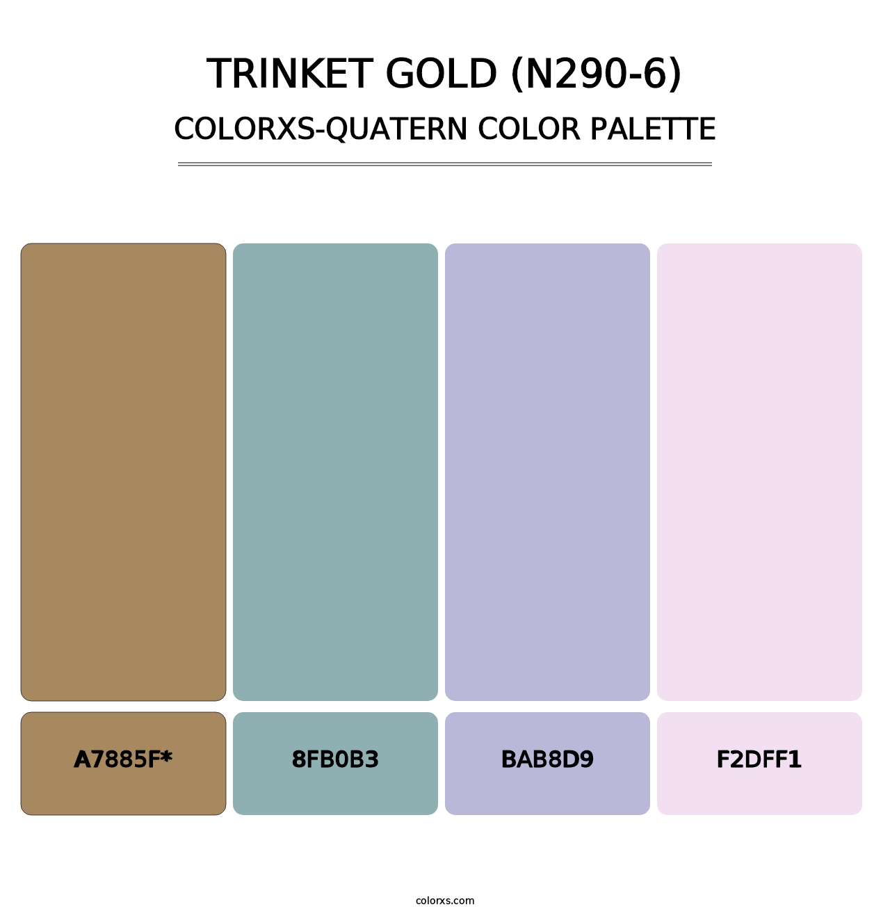 Trinket Gold (N290-6) - Colorxs Quad Palette