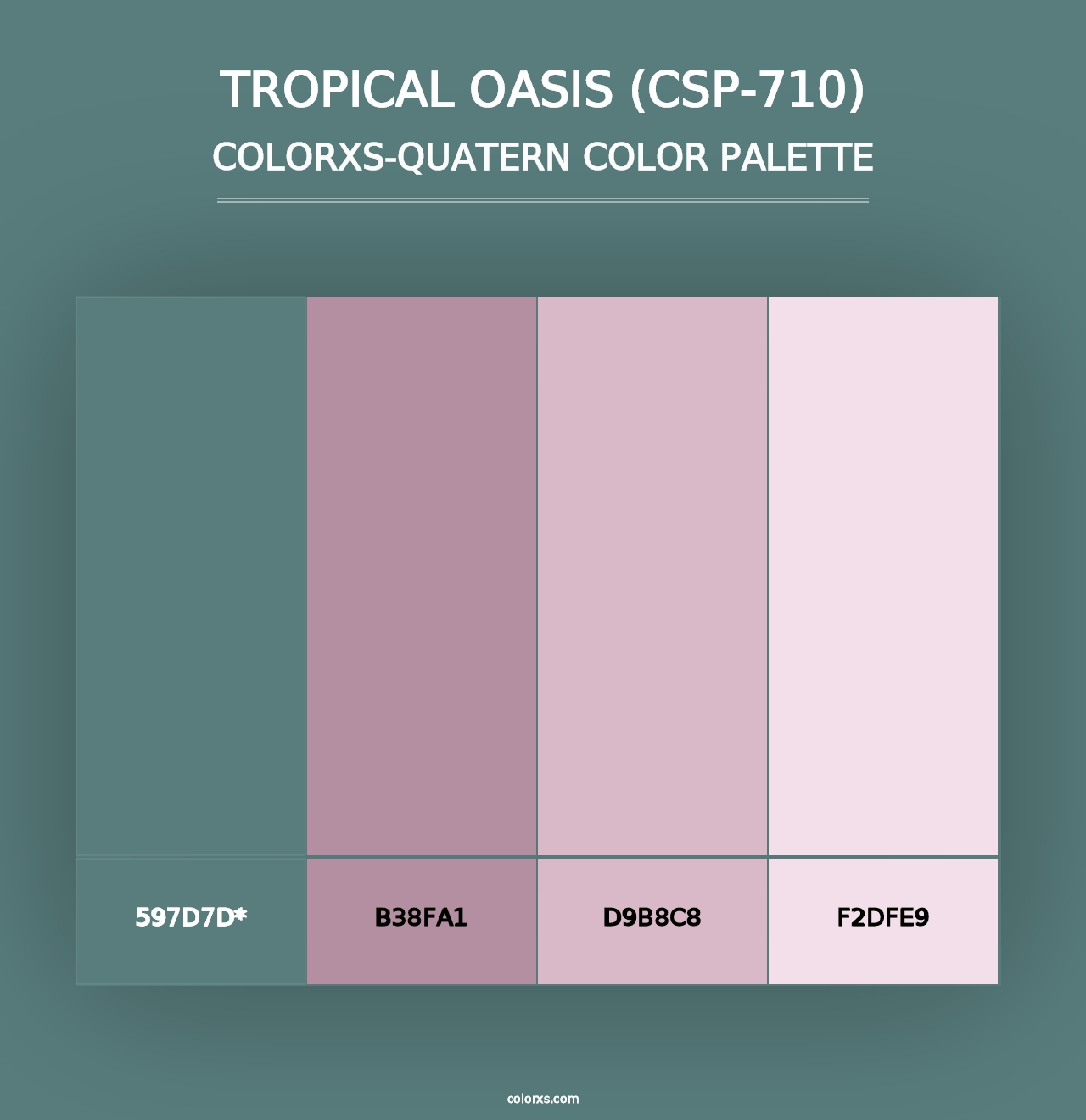 Tropical Oasis (CSP-710) - Colorxs Quad Palette