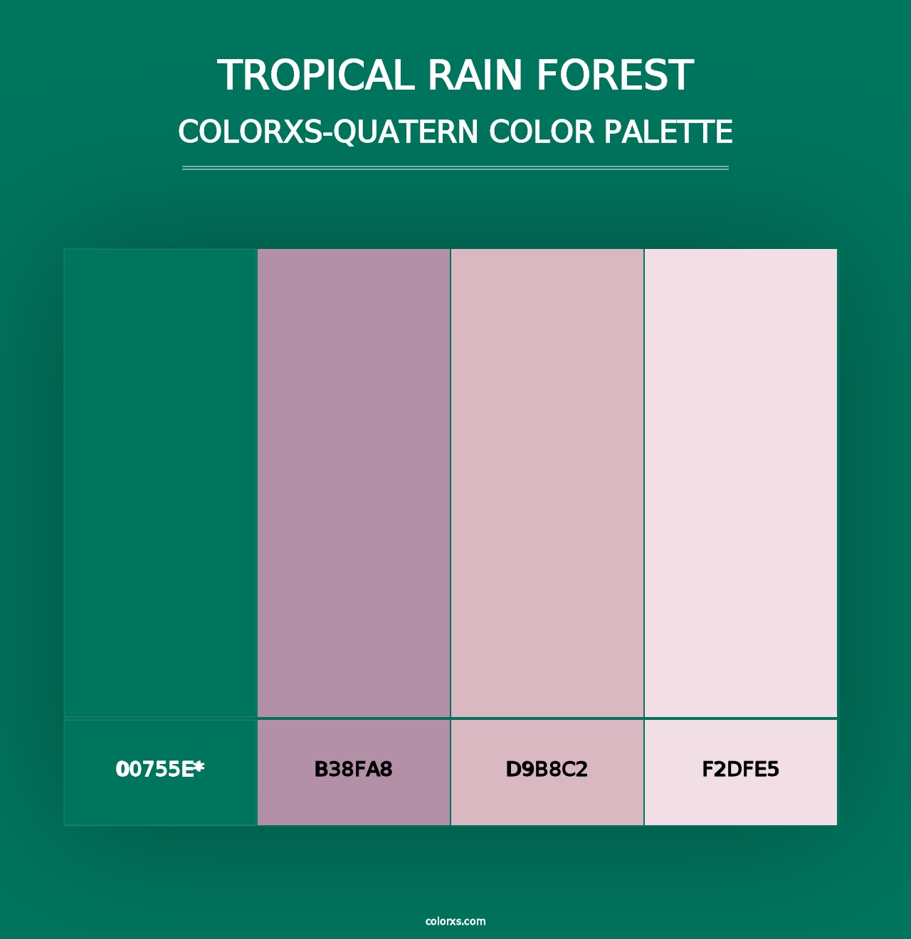 Tropical Rain Forest - Colorxs Quad Palette