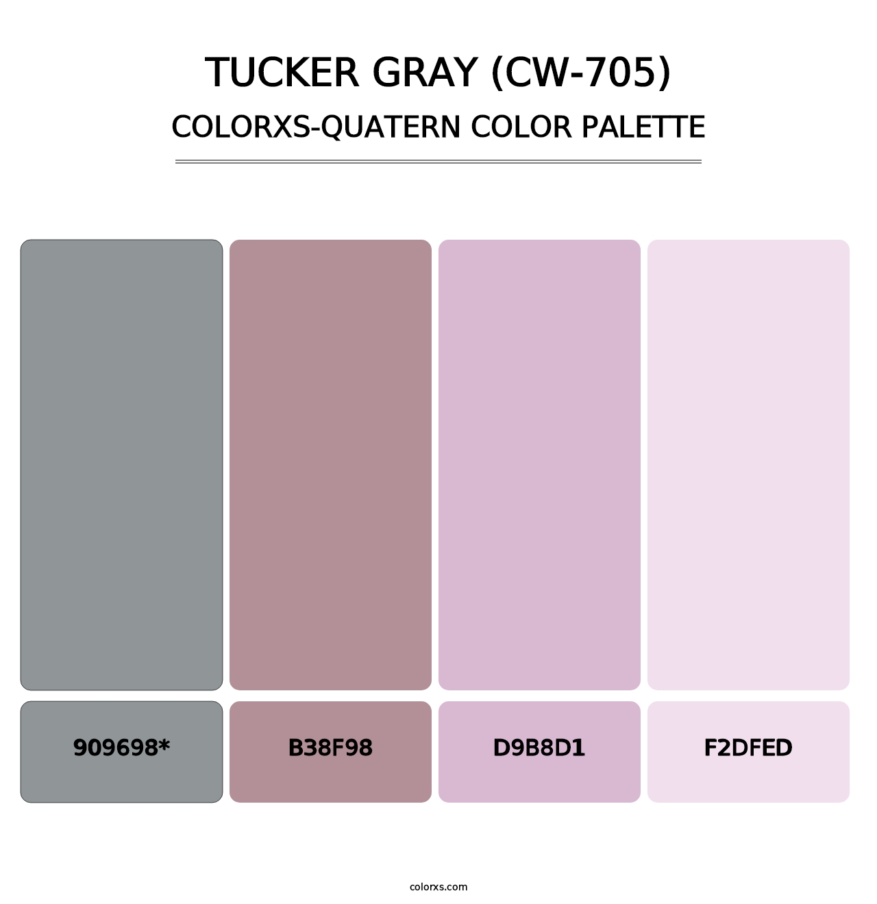 Tucker Gray (CW-705) - Colorxs Quad Palette