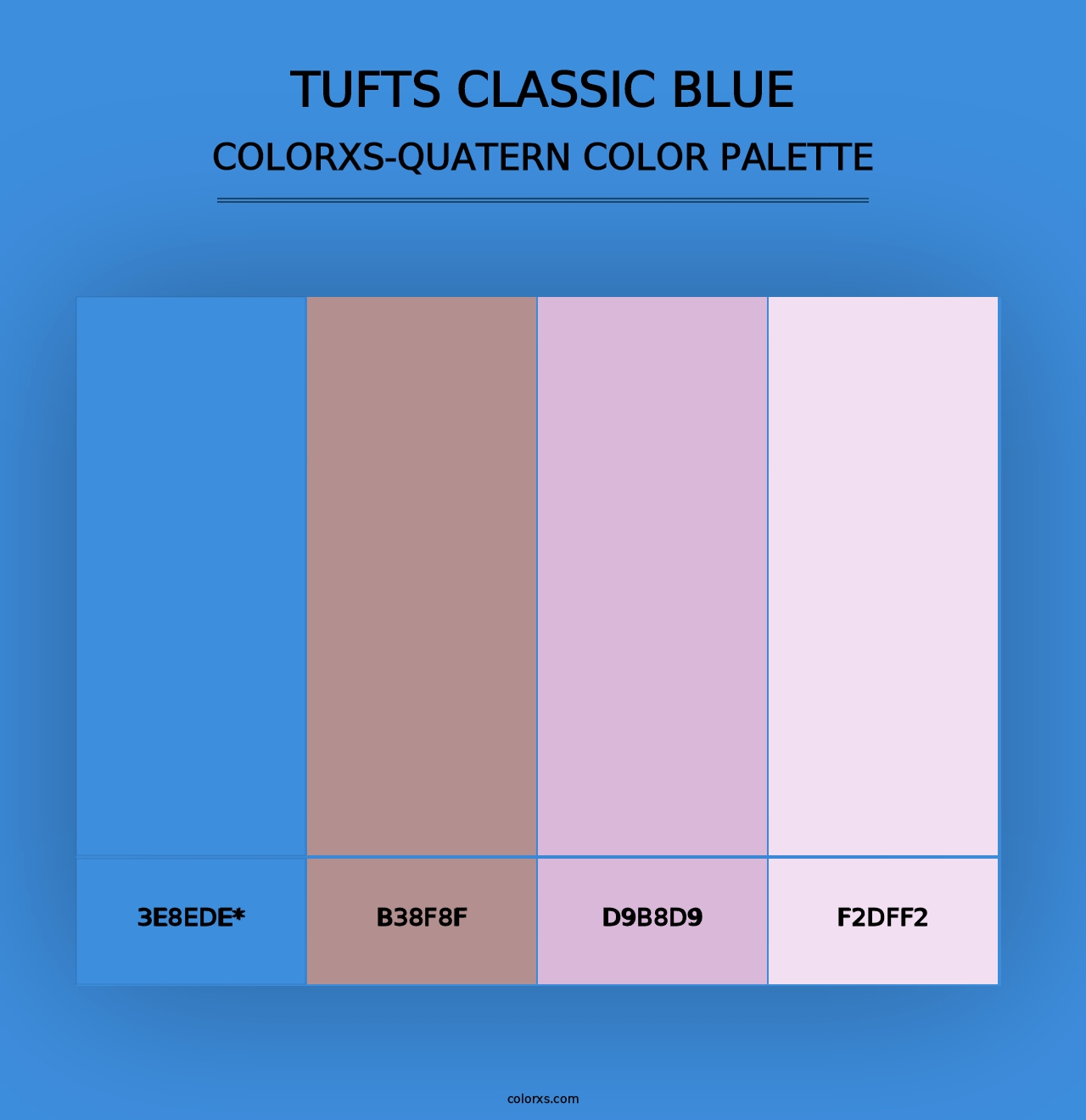 Tufts Classic Blue - Colorxs Quad Palette