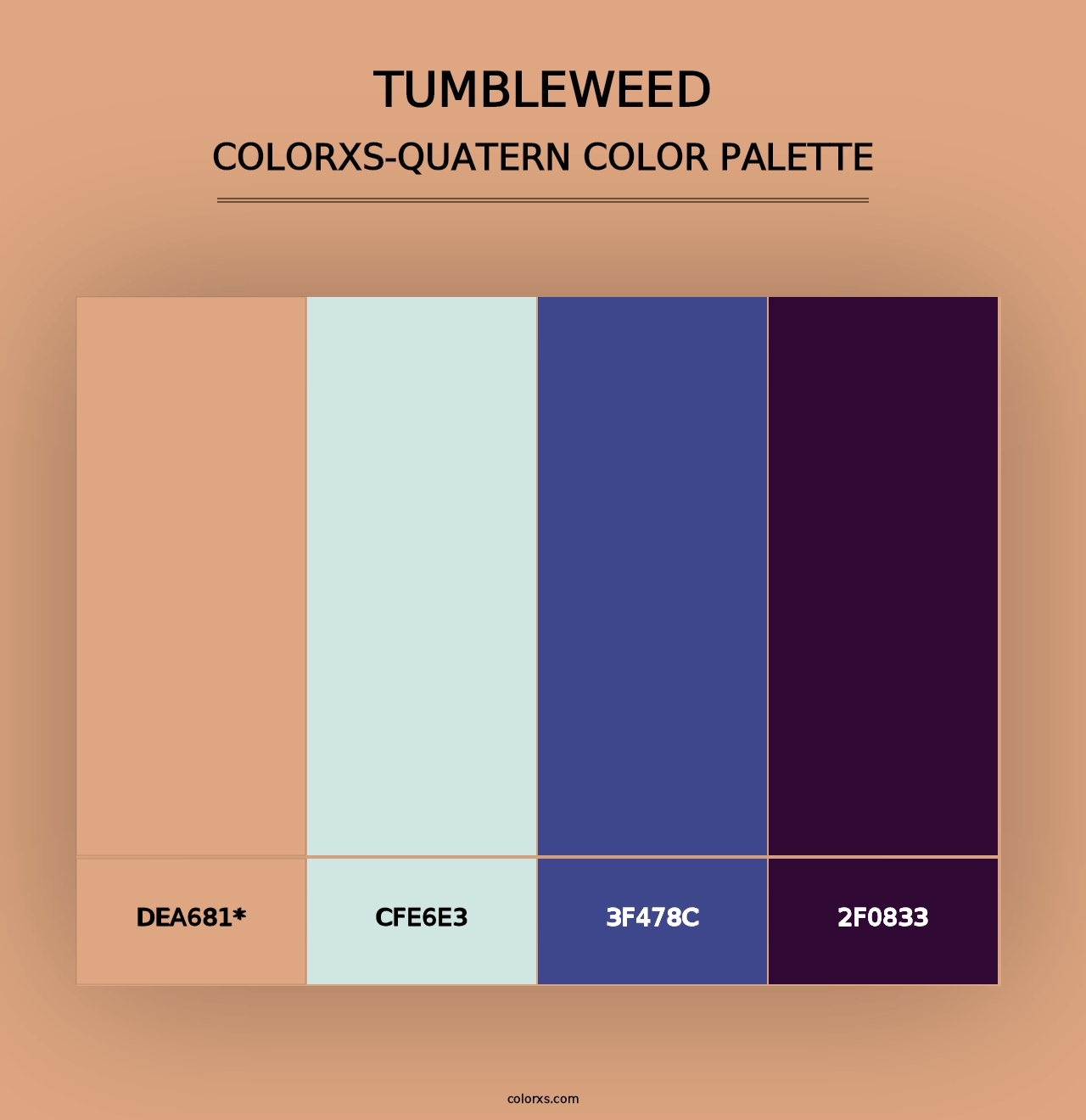 Tumbleweed - Colorxs Quad Palette