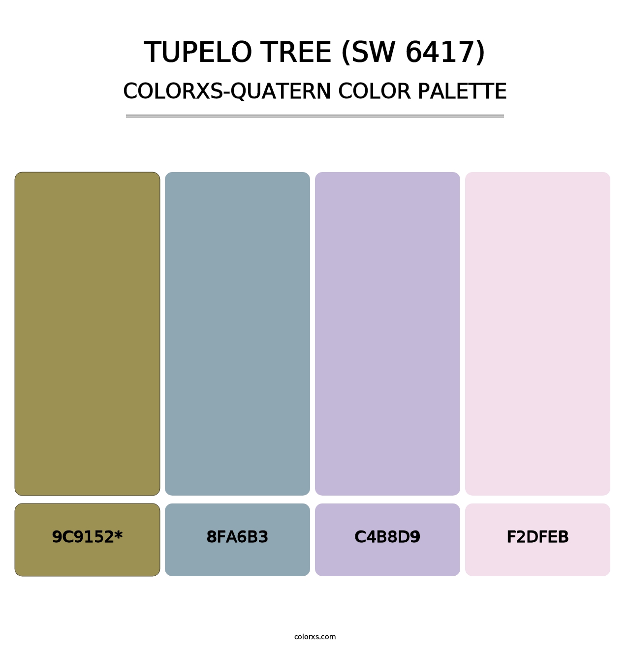 Tupelo Tree (SW 6417) - Colorxs Quad Palette