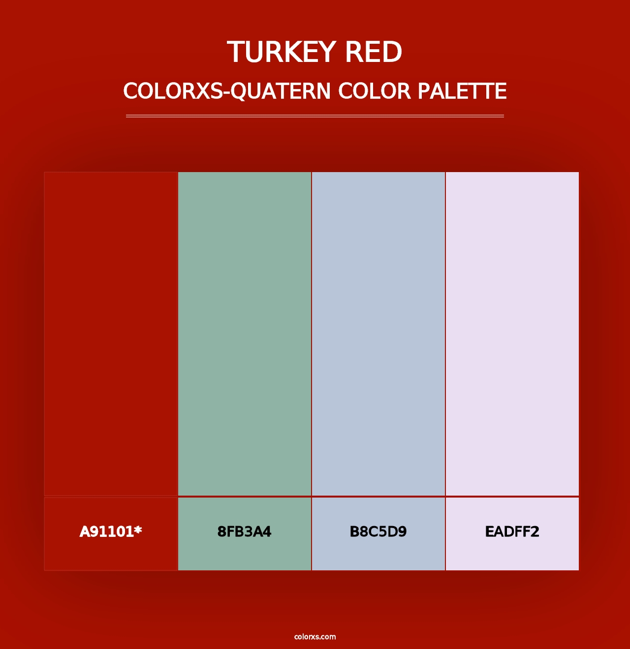 Turkey Red - Colorxs Quad Palette