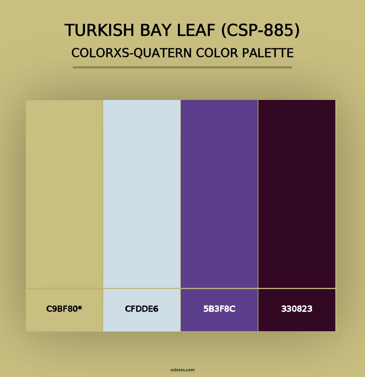 Turkish Bay Leaf (CSP-885) - Colorxs Quad Palette