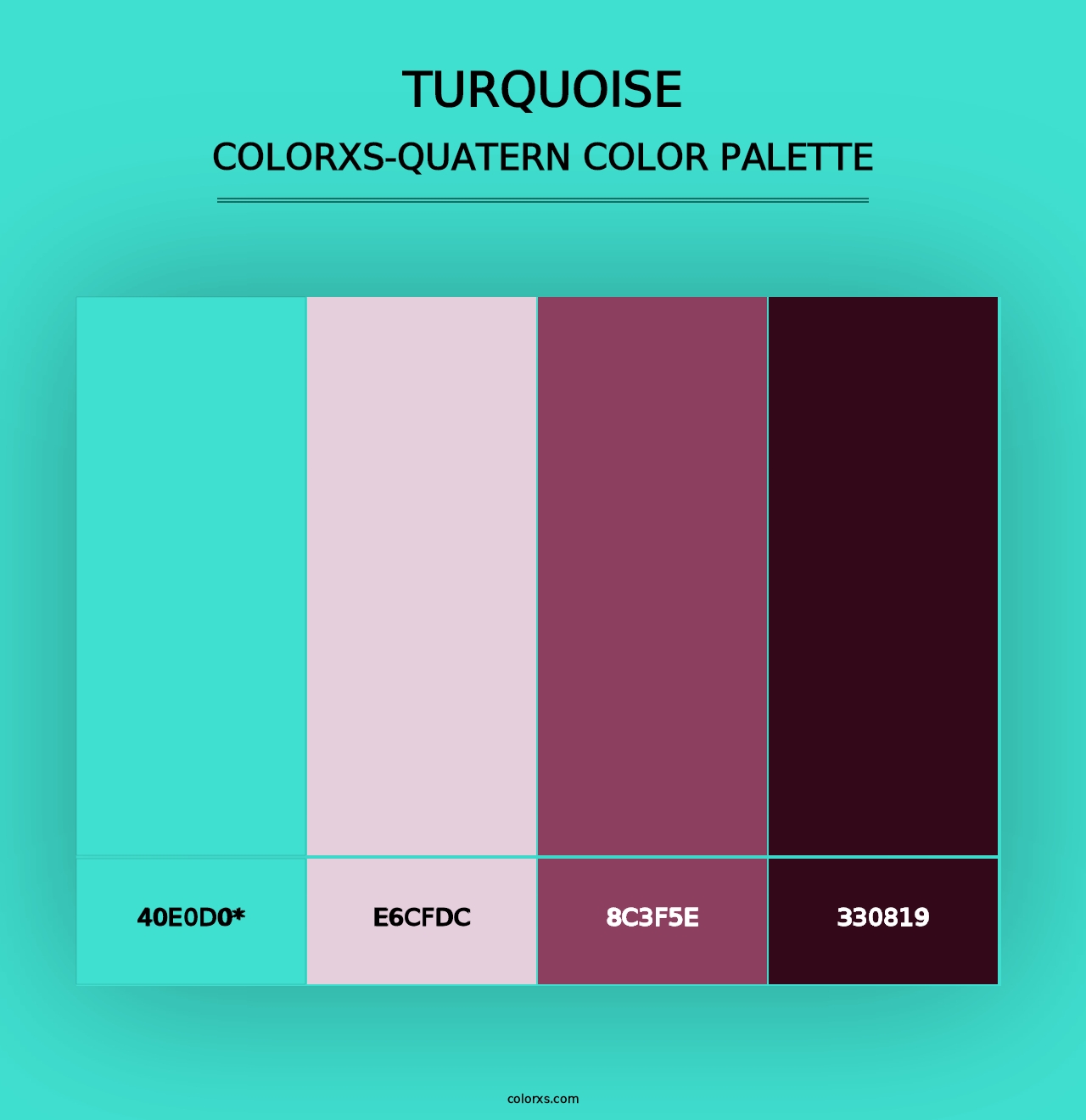 Turquoise - Colorxs Quad Palette