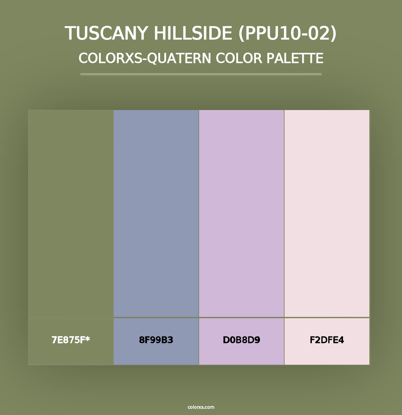 Tuscany Hillside (PPU10-02) - Colorxs Quad Palette