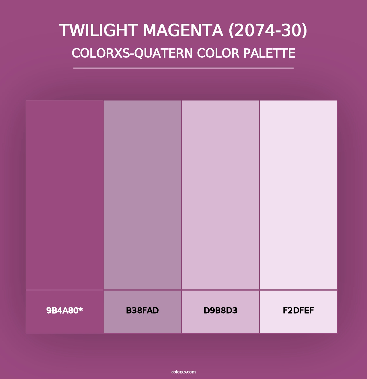 Twilight Magenta (2074-30) - Colorxs Quad Palette