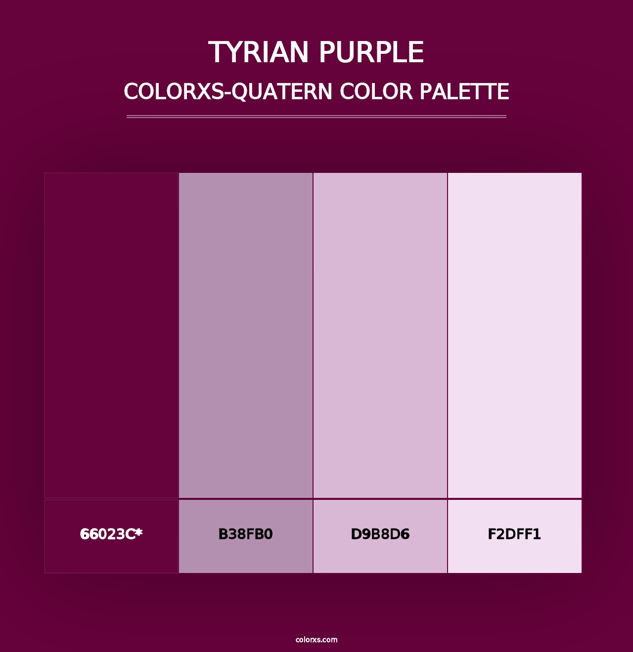 Tyrian Purple - Colorxs Quad Palette