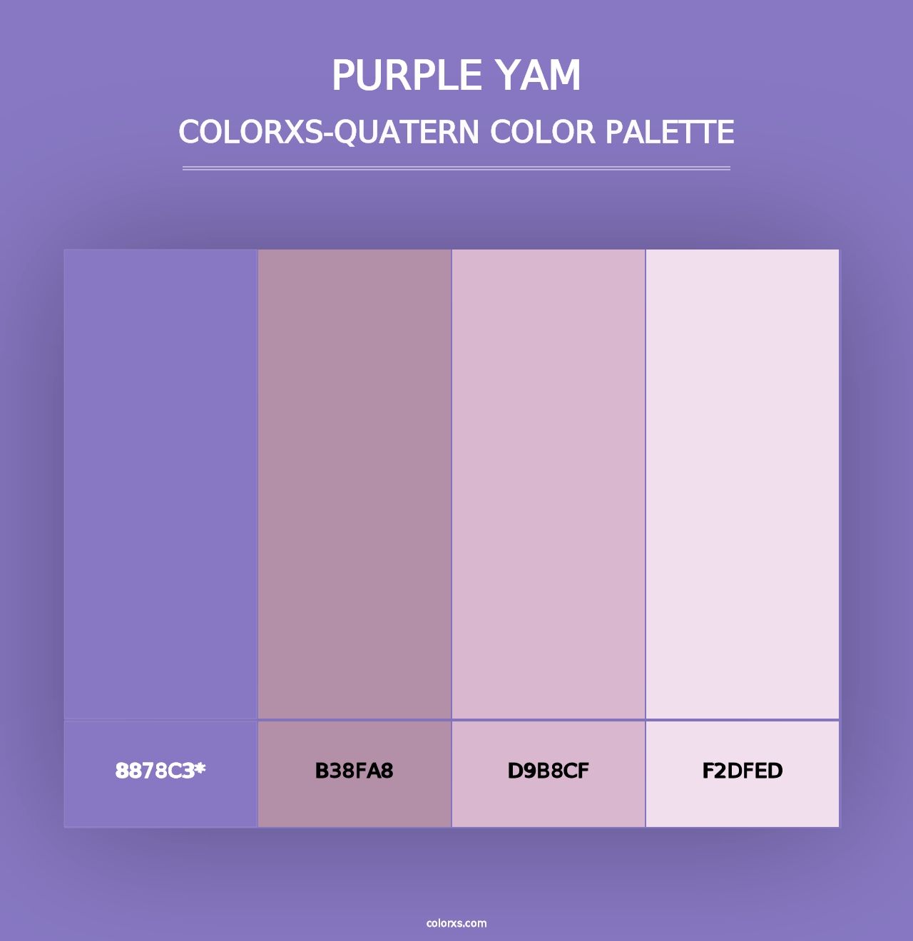 Purple Yam - Colorxs Quad Palette