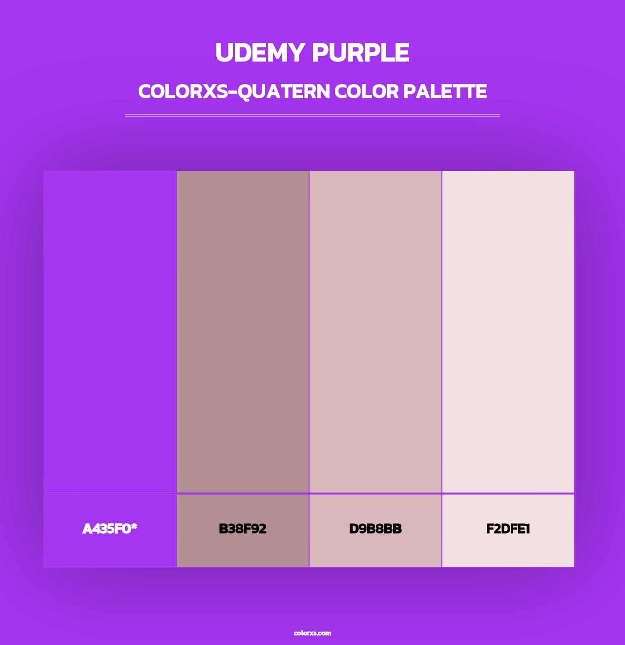 Udemy Purple - Colorxs Quad Palette