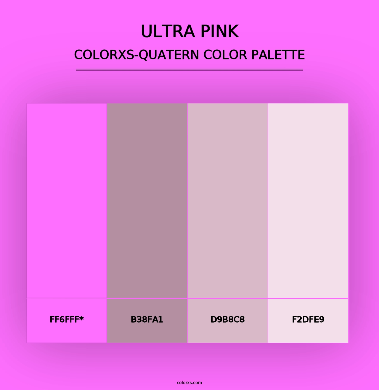 Ultra Pink - Colorxs Quad Palette