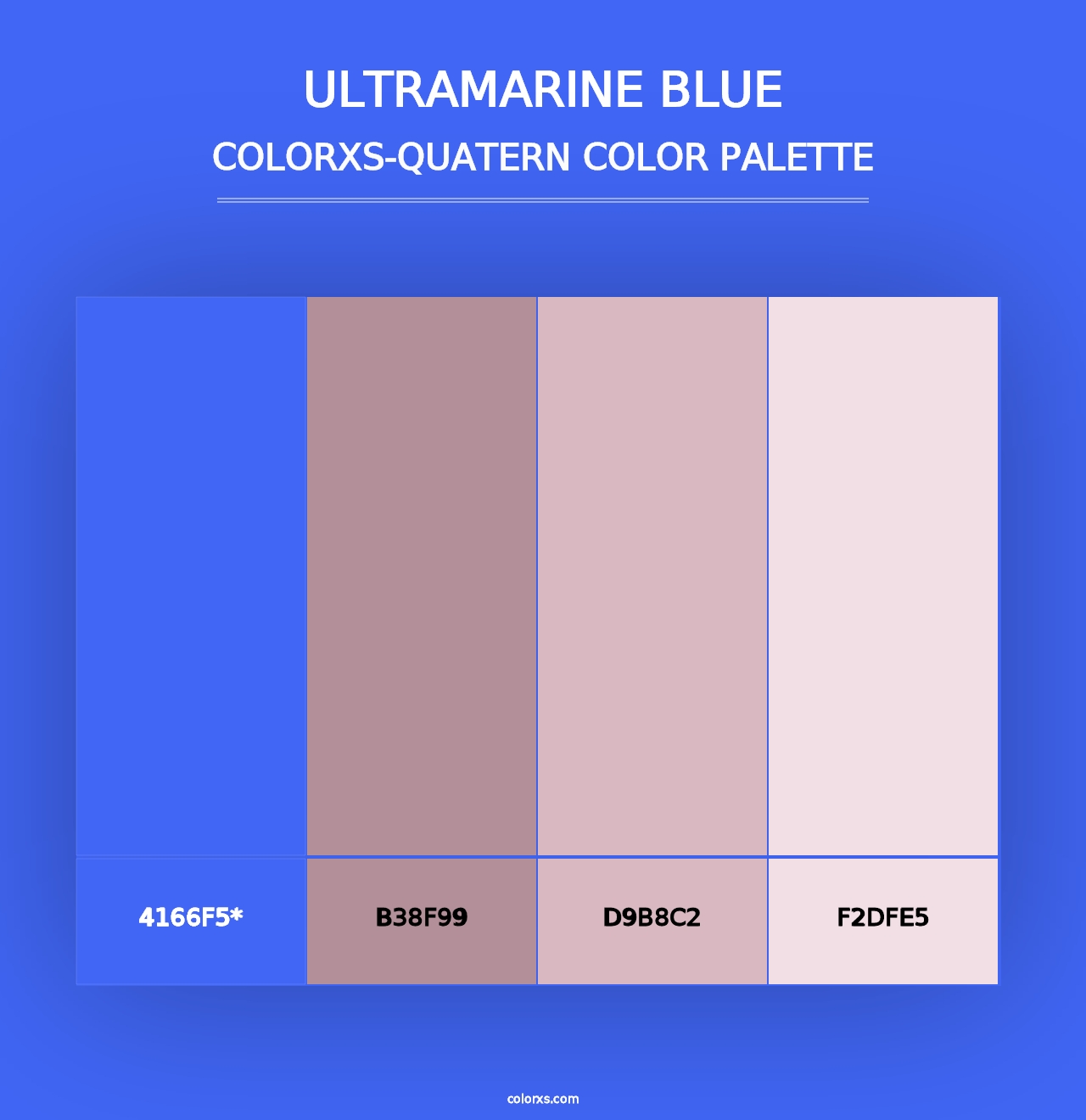 Ultramarine Blue - Colorxs Quad Palette