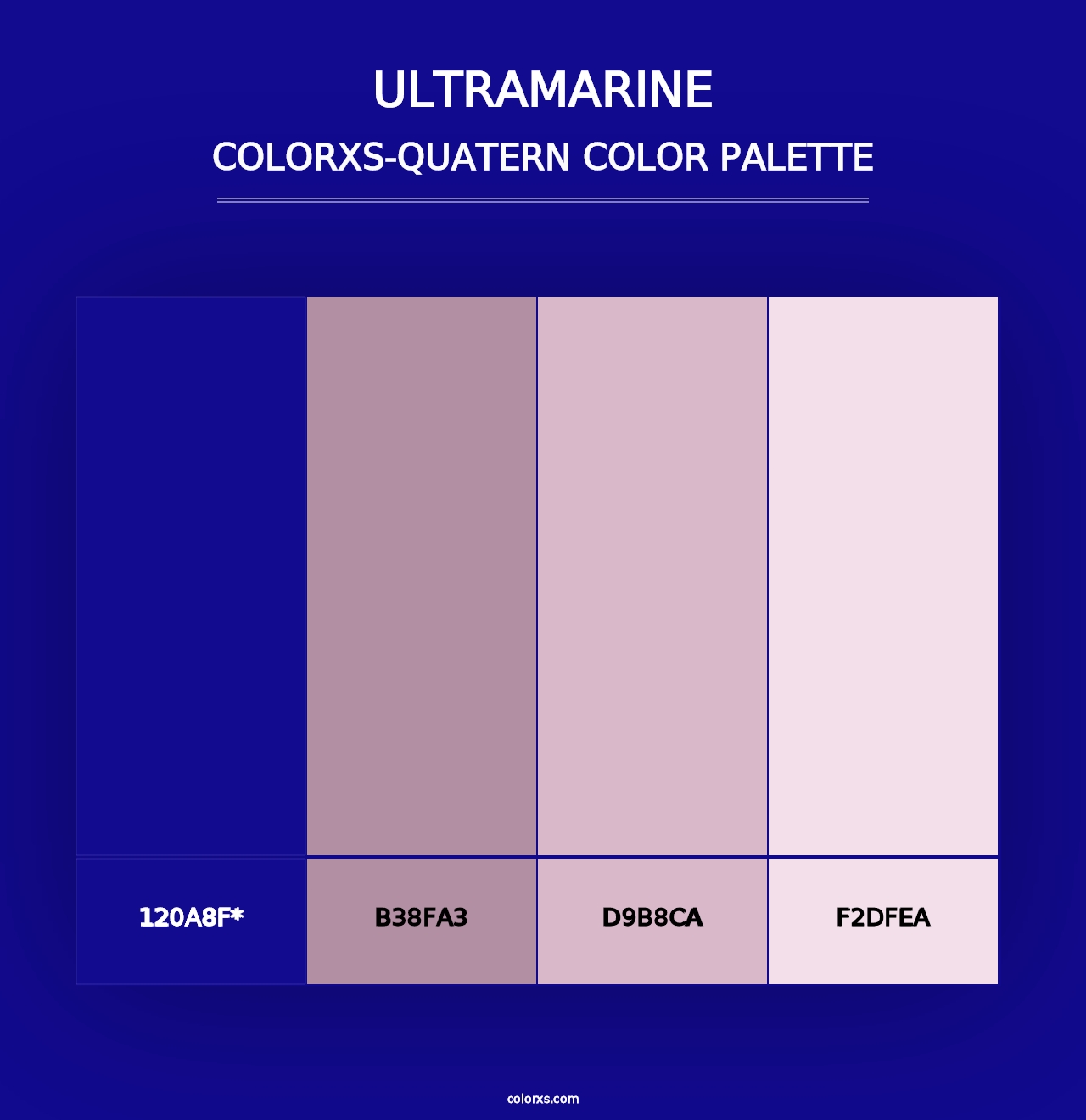 Ultramarine - Colorxs Quad Palette