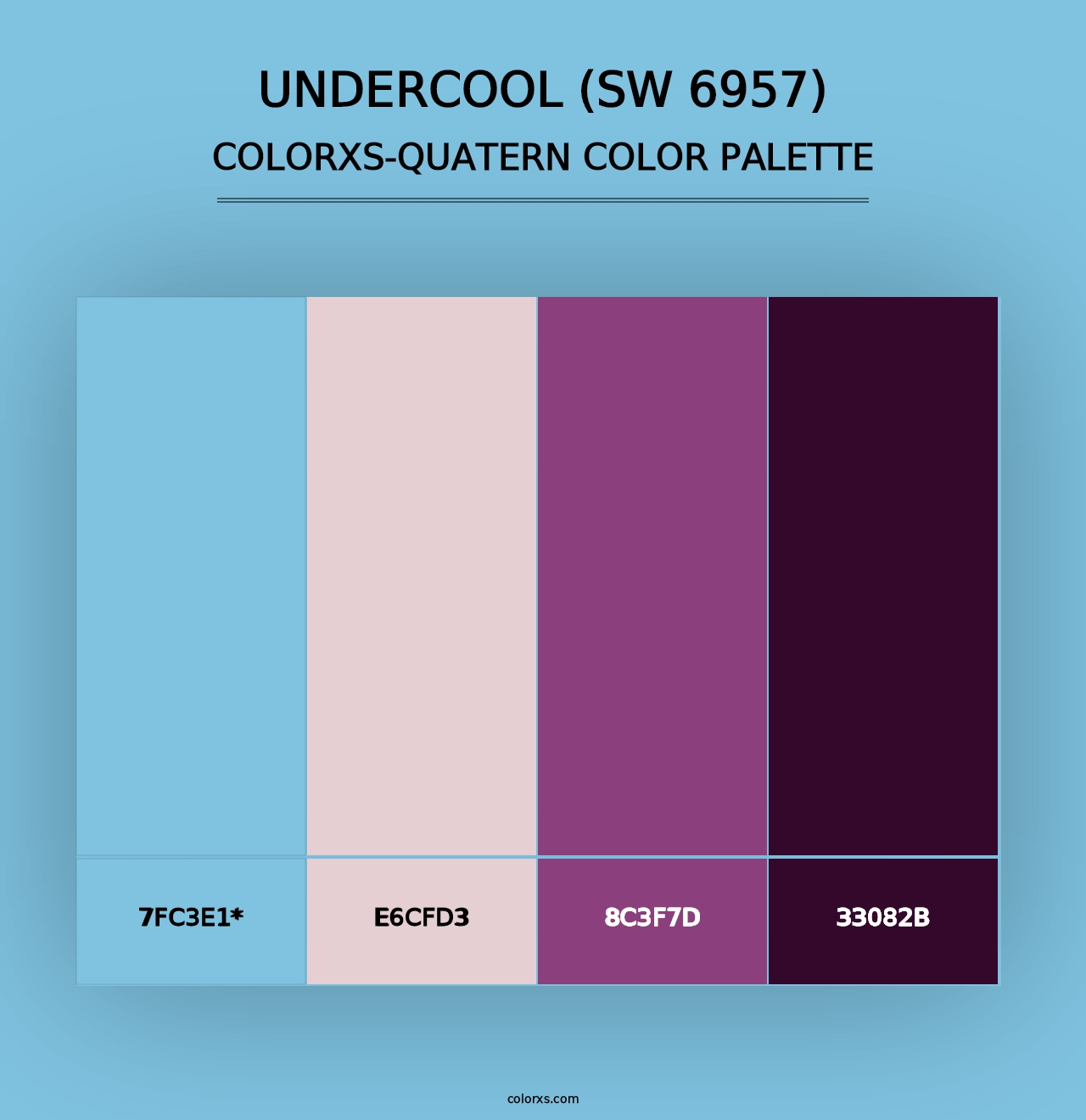 Undercool (SW 6957) - Colorxs Quad Palette