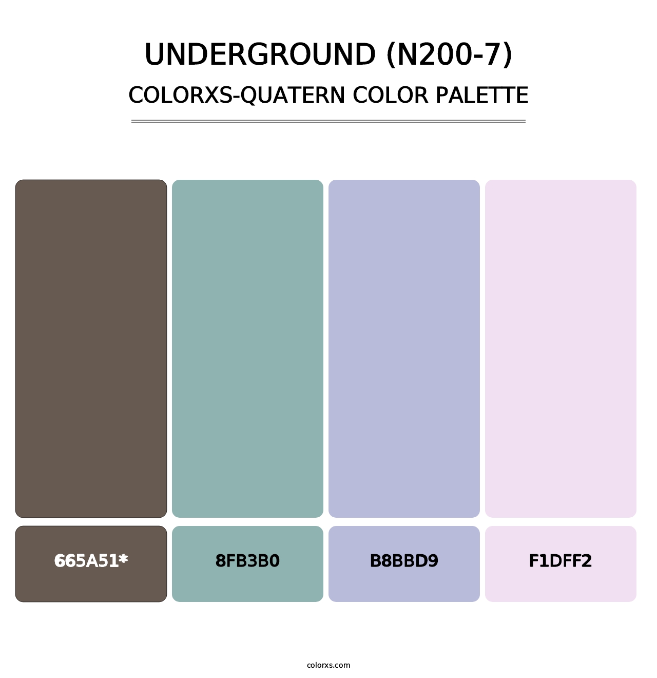 Underground (N200-7) - Colorxs Quad Palette