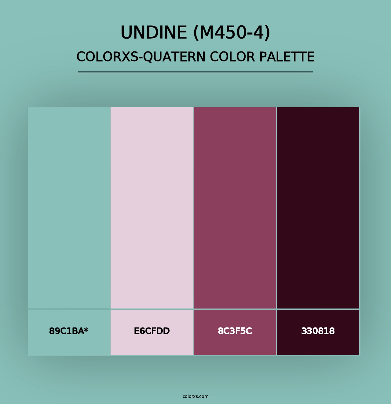 Undine (M450-4) - Colorxs Quad Palette