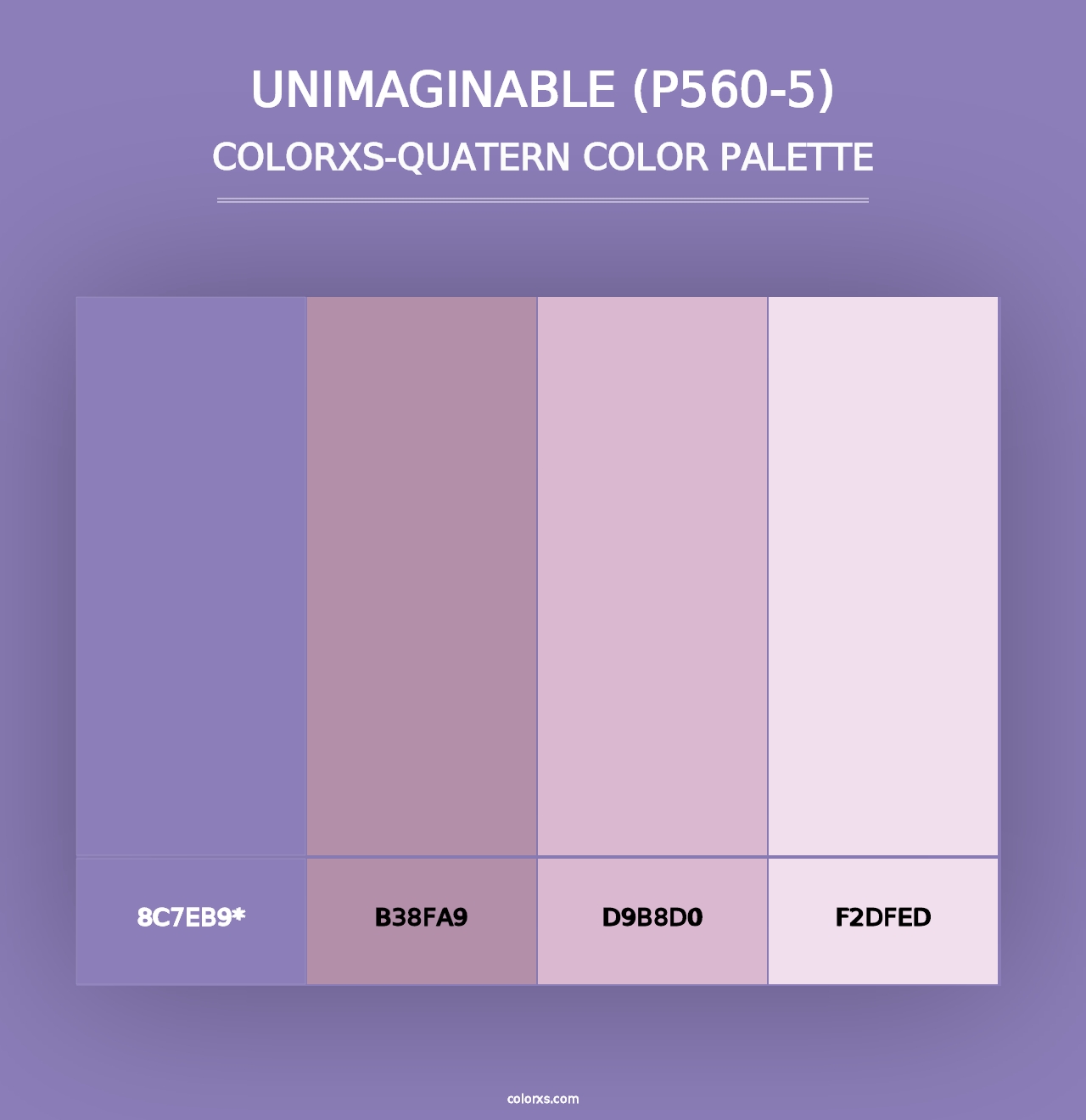 Unimaginable (P560-5) - Colorxs Quad Palette