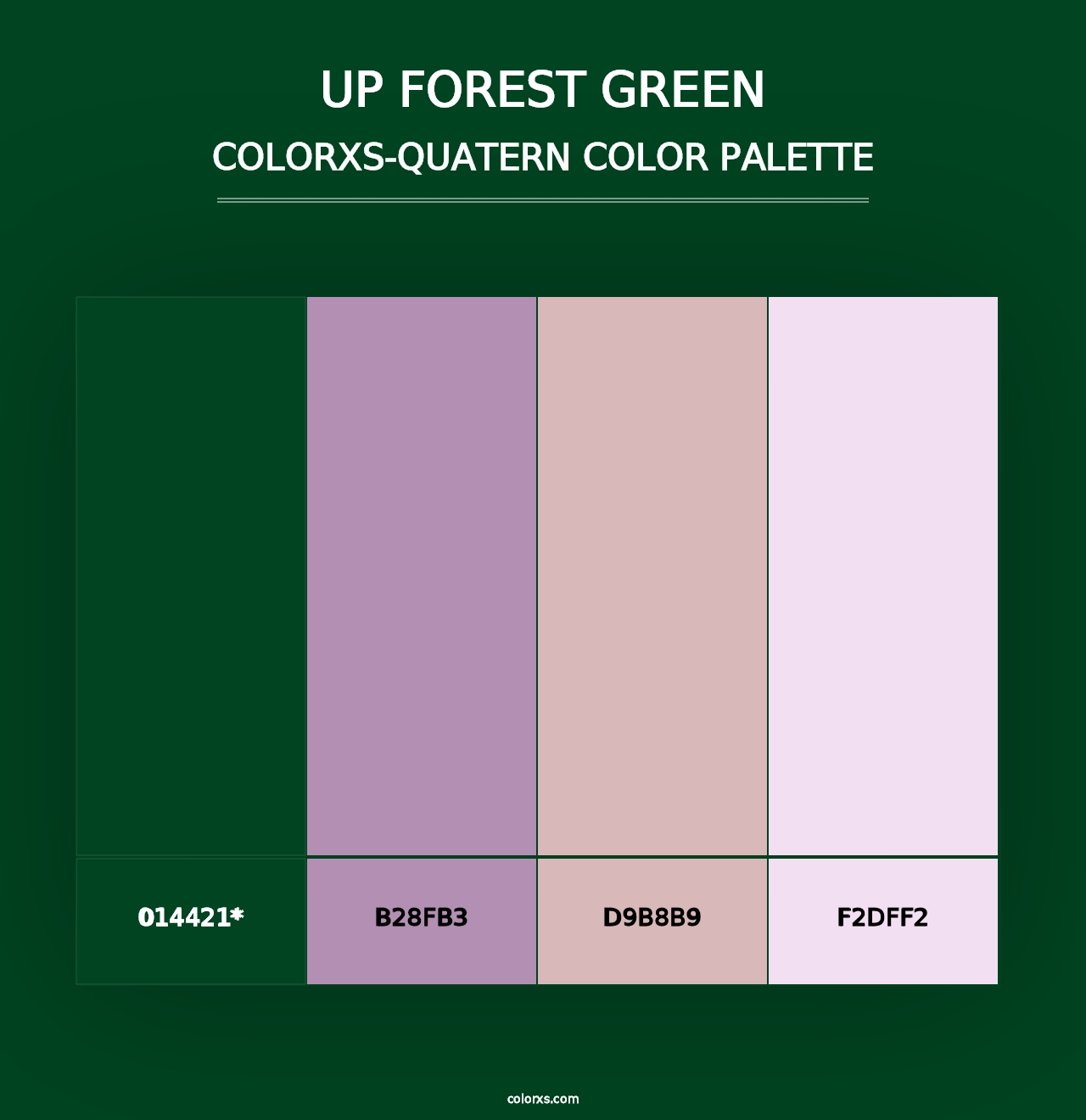 UP Forest green - Colorxs Quad Palette