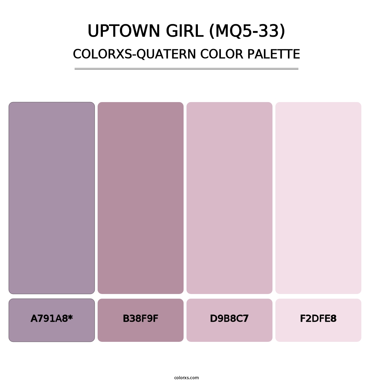 Uptown Girl (MQ5-33) - Colorxs Quad Palette