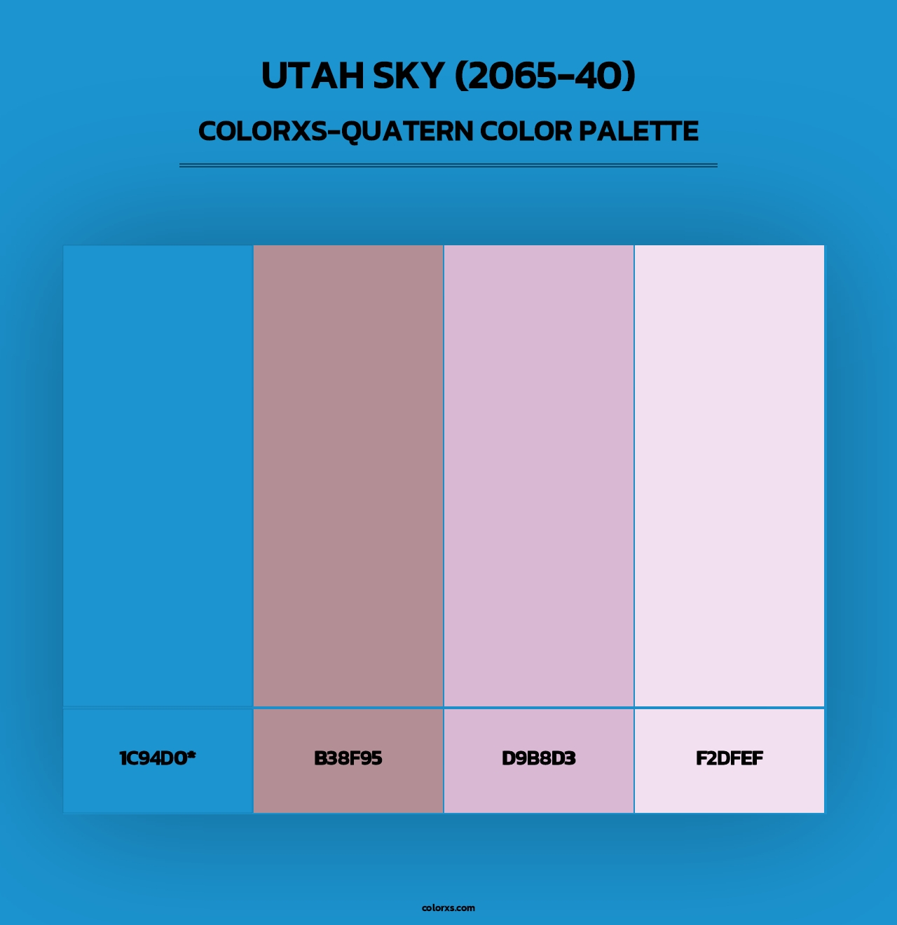 Utah Sky (2065-40) - Colorxs Quad Palette