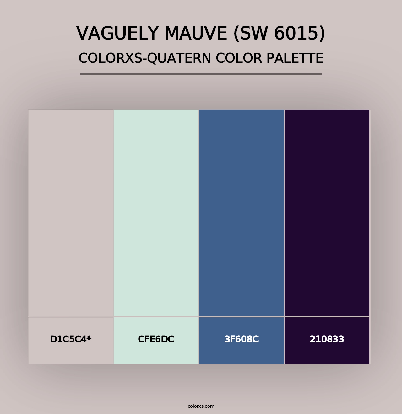 Vaguely Mauve (SW 6015) - Colorxs Quad Palette