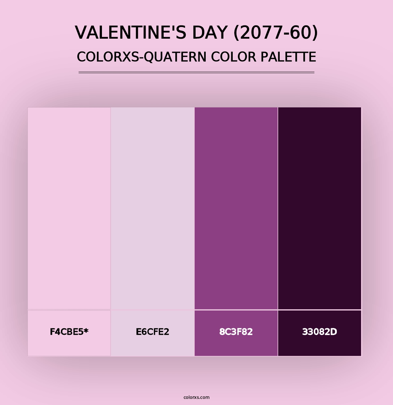 Valentine's Day (2077-60) - Colorxs Quad Palette