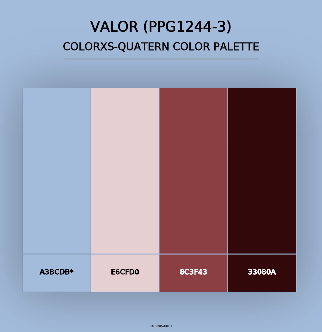 Valor (PPG1244-3) - Colorxs Quad Palette